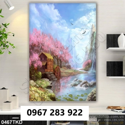 Gạch tranh trang trí khổ đứng