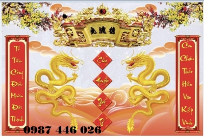 Gạch tranh phòng thờ ốp tường HP7293