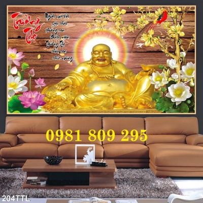 Gạch tranh 3d phật di lặc