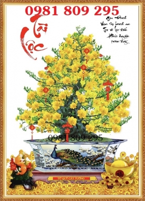 Tranh hoa mai, gạch tranh 3d