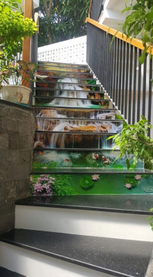 Tranh 3D cầu thnag- tranh gạch-tranh kính