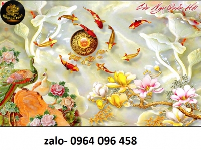 Tranh cá 3d - tranh gạch 3d ốp tường - SXX322