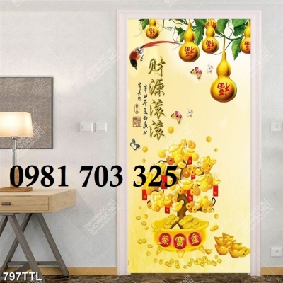 Tranh gạch 3d tài lộc