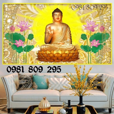 Tranh phật đẹp - gạch tranh 3d ban thờ