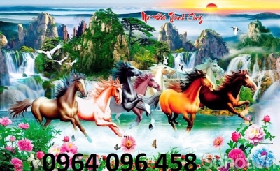 Tranh gạch 3d mã đáo thành công - MBC522