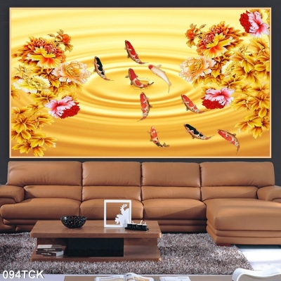 Tranh gạch- tranh cá chép