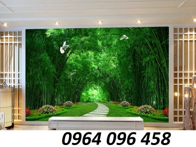 Tranh gạch phong cảnh rừng cây 3d - SXVC633
