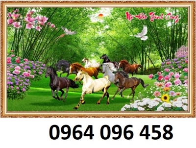 Tranh gạch 3d phong thủy phòng khách - 699NCC