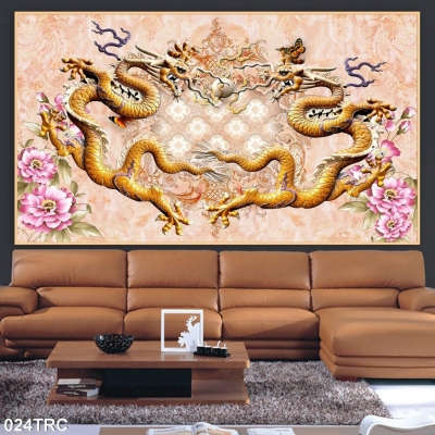 Tranh 3D- Tranh gạch rồng