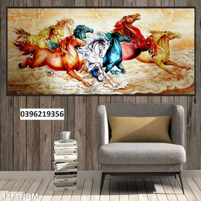 Gạch tranh mã đáo 3D đẹp