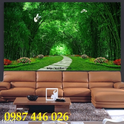 Tranh gạch men phong cảnh tường 3d đẹp HP243