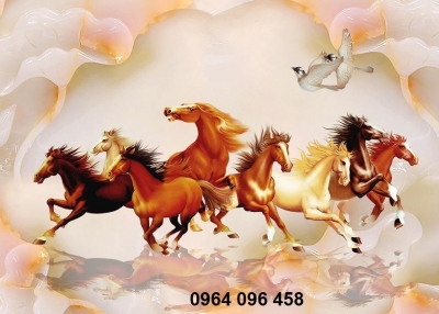 Gạch tranh 3d ốp tường phòng khách - 790CBB