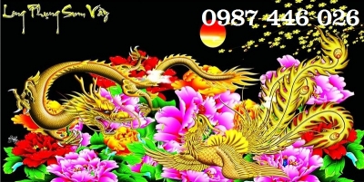 Tranh rồng phượng- gạch tranh 3d HP832