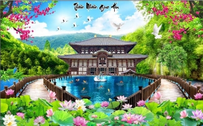 Tranh gạch 3d phong cảnh hữu tình - HDXCC