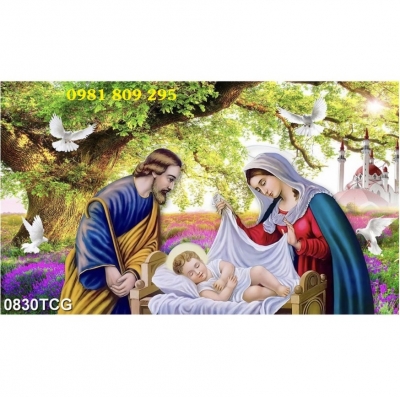 Tranh 3d công giáo , gạch tranh
