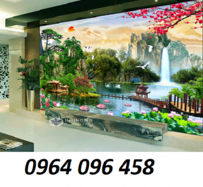 tranh tranh gạch 3d cảnh đồng quê - TED4