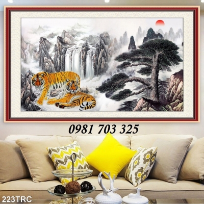 Tranh gạch hổ sơn lâm 3d