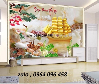 Tranh 3d - tranh gạch 3d thuận buồm xuôi gió - 0432CN