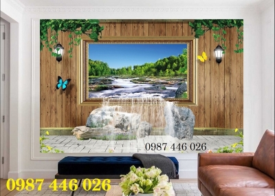 Gạch tranh cửa sổ 3d đẹp HP9273