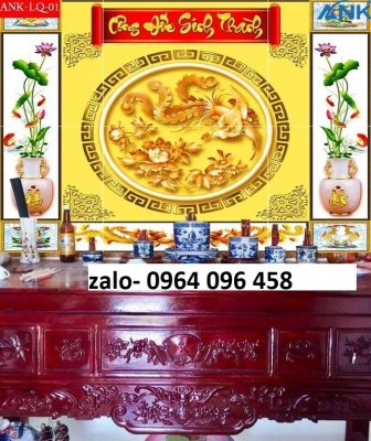 Tranh gạch 3d phong thủy phòng thờ - SX52