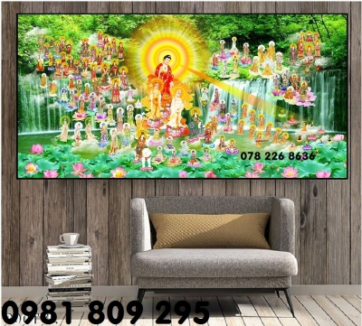 Tranh gạch 3d ốp tường - tranh phật