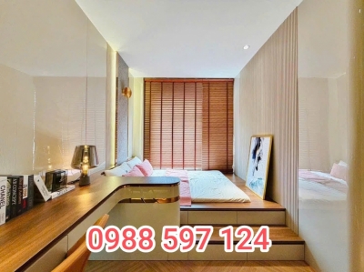 Ốp tường tấm than tre phòng khách