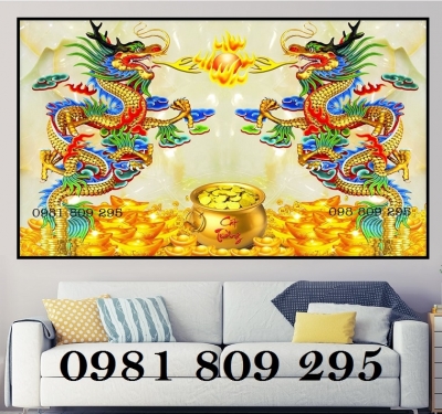 Tranh 3d rồng - gạch tranh - tranh gạch men