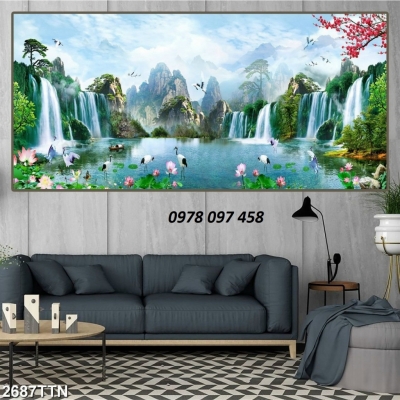 Gạch tranh 3D - phong cảnh thiên nhiên