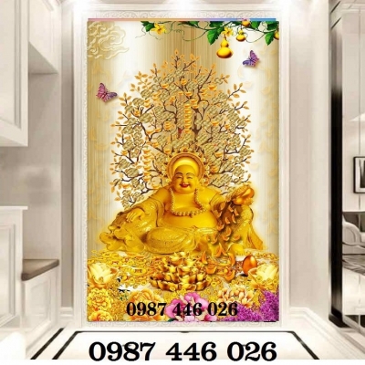 Gạch tranh cây tiền vàng