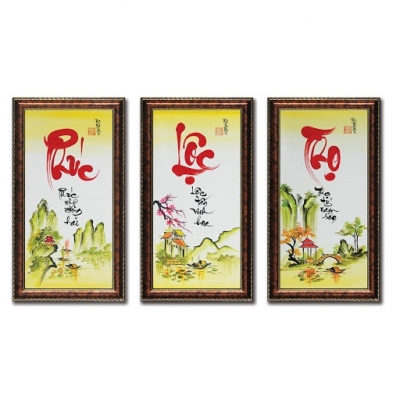 Tranh gạch phúc lộc thọ 3d - 644CVB