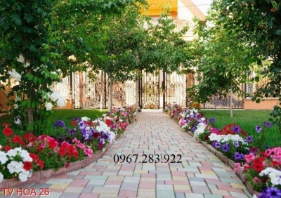 Tranh gạch- Tranh vườn hoa