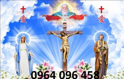 tranh gạch men 3d thiên chúa mới - CK88