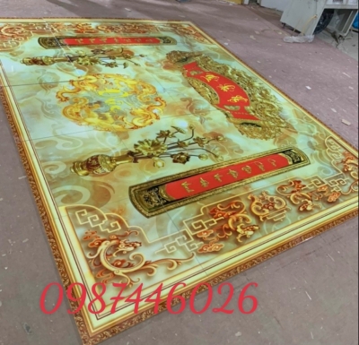 Tranh ban thờ, gạch tranh ốp tường phòng thờ
