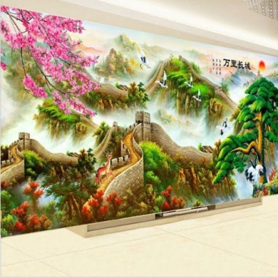 Tranh gạch 3d phong cảnh mây núi - NC322