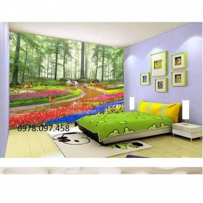 Tranh gạch 3D ốp phòng ngủ