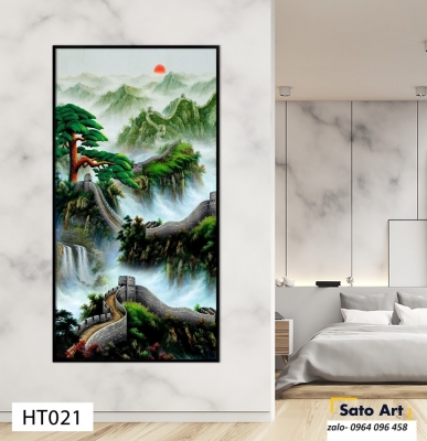 Tranh gạch 3d ốp tường vạn lý trường thành - SD543