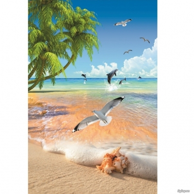 Tranh gạch 3d phong cảnh biển - HFS2