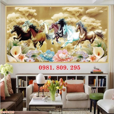 Gạch tranh 3d , gạch ốp tường mã đáo thành công