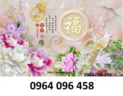 Tranh gạch hoa mẫu 3d - 987CN