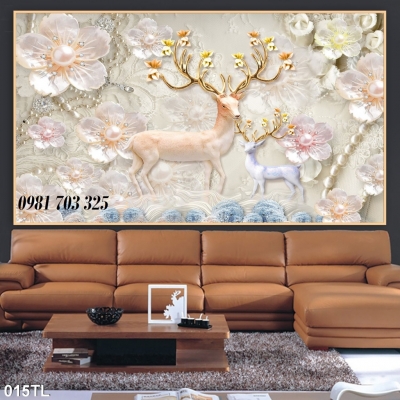 Tranh gạch hoa trang trí