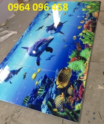 Tranh gạch 3d ốp bể bơi - BXC42