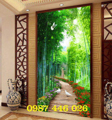 Tranh gạch men thảo nguyên phong cảnh HP9173