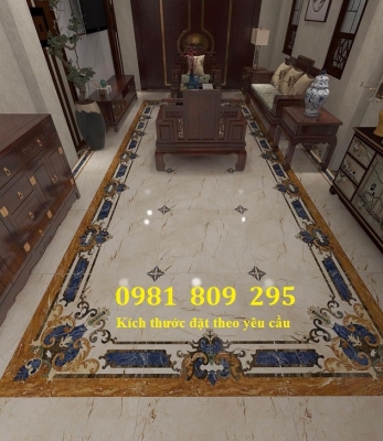 Gạch thảm trang trí phòng khách