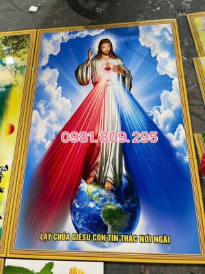 Tranh gạch trang trí 3d công giáo chúa