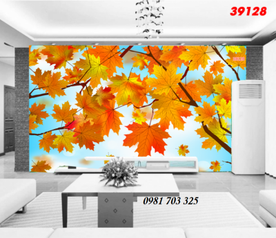 Tranh gạch men 3D phong cảnh mùa thu