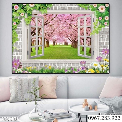 Gạch trang trí hoa đào