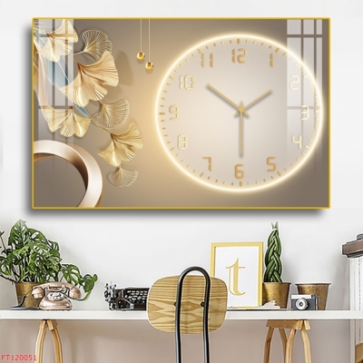 Bức tranh 3D họa tiết đồng hồ