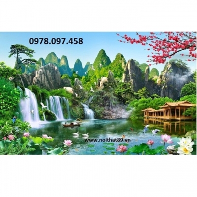 Tranh phong cảnh hữu tình - gạch tranh