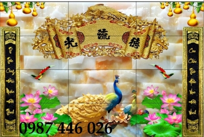 Tranh gạch men phòng thờ HP98122