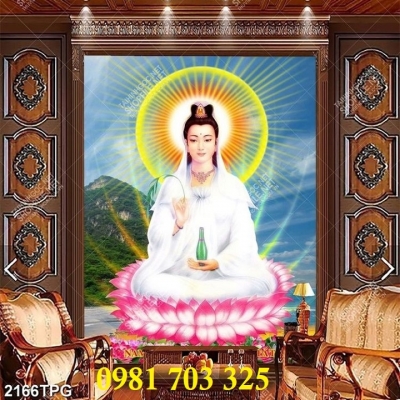Tranh gạch 3D hình Phật trang trí